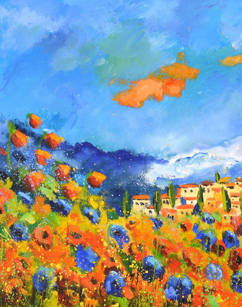 Original Impressionism Landscape Painting by Pol Ledent