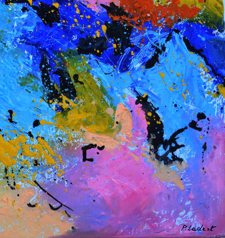 Original Abstract Painting by Pol Ledent