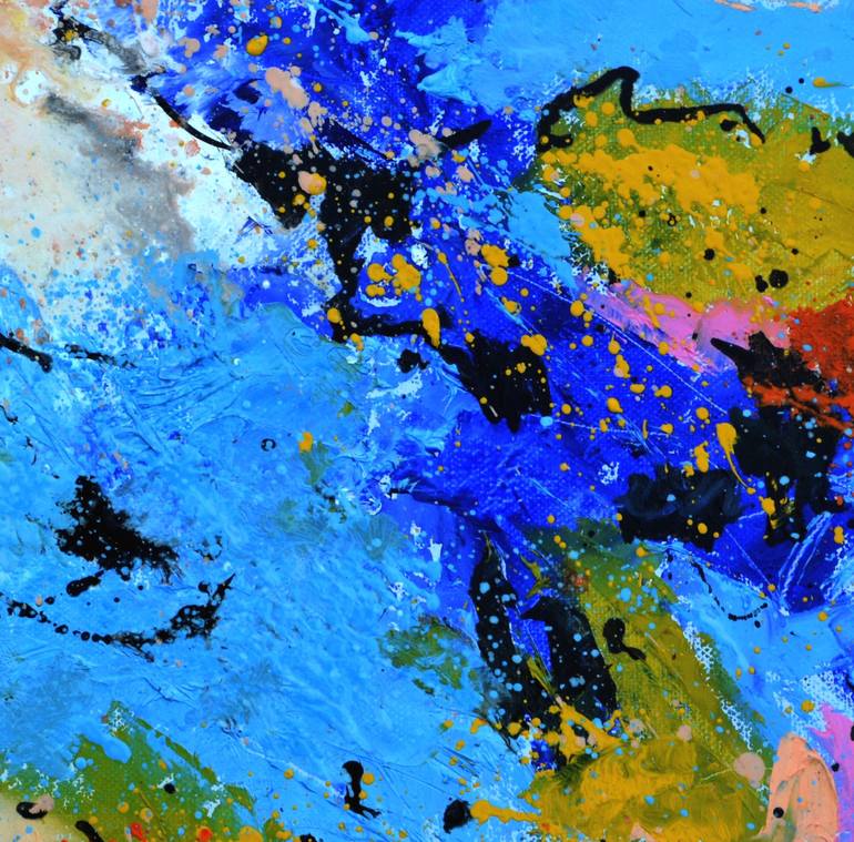 Original Abstract Painting by Pol Ledent