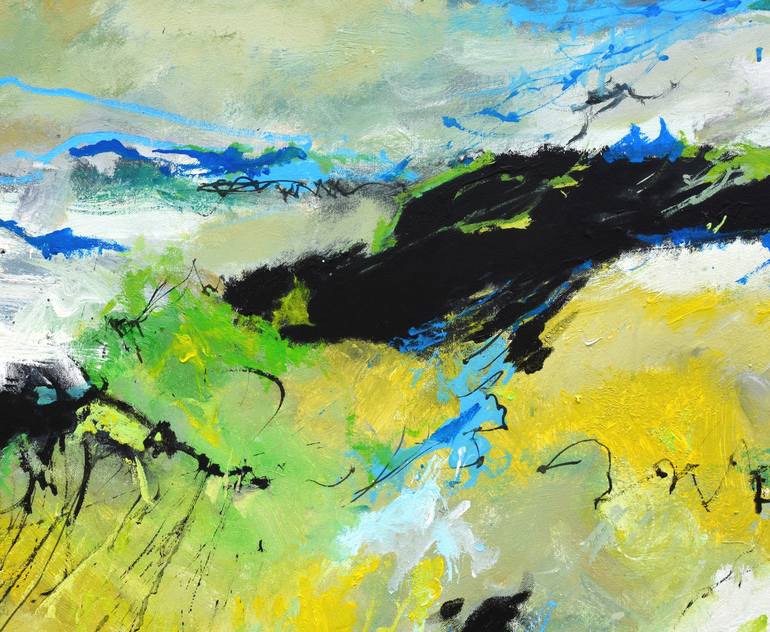 Original Abstract Painting by Pol Ledent
