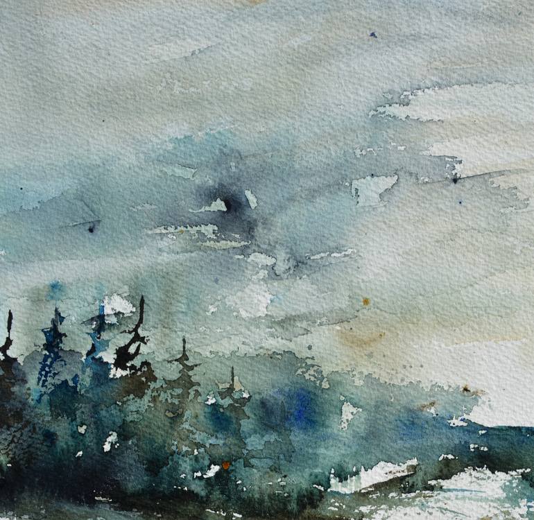 Original Expressionism Landscape Painting by Pol Ledent
