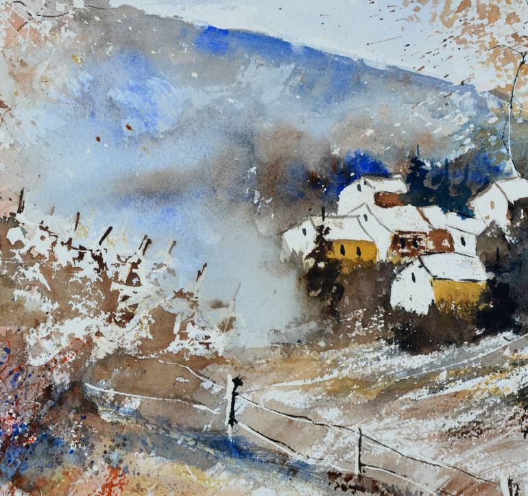 Original Expressionism Landscape Painting by Pol Ledent