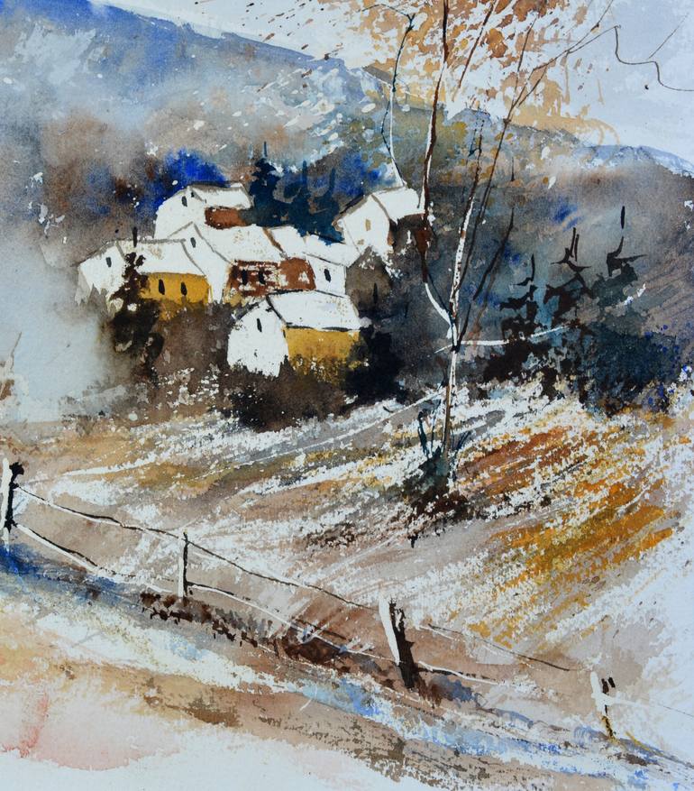 Original Expressionism Landscape Painting by Pol Ledent