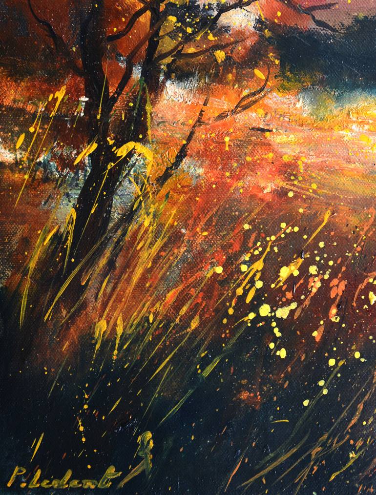 Original Expressionism Landscape Painting by Pol Ledent