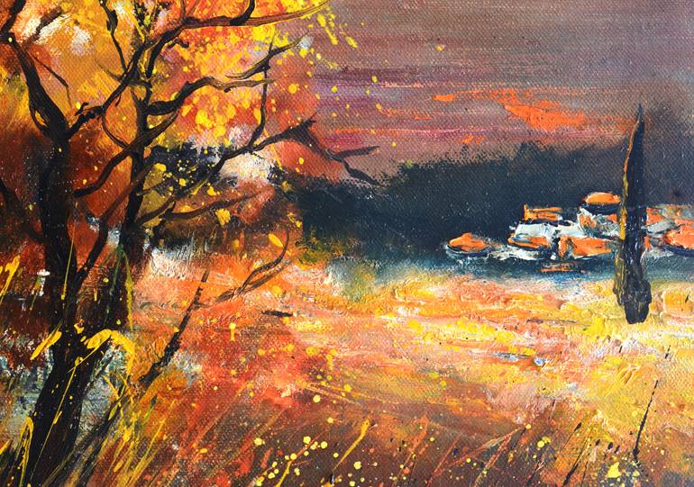 Original Expressionism Landscape Painting by Pol Ledent