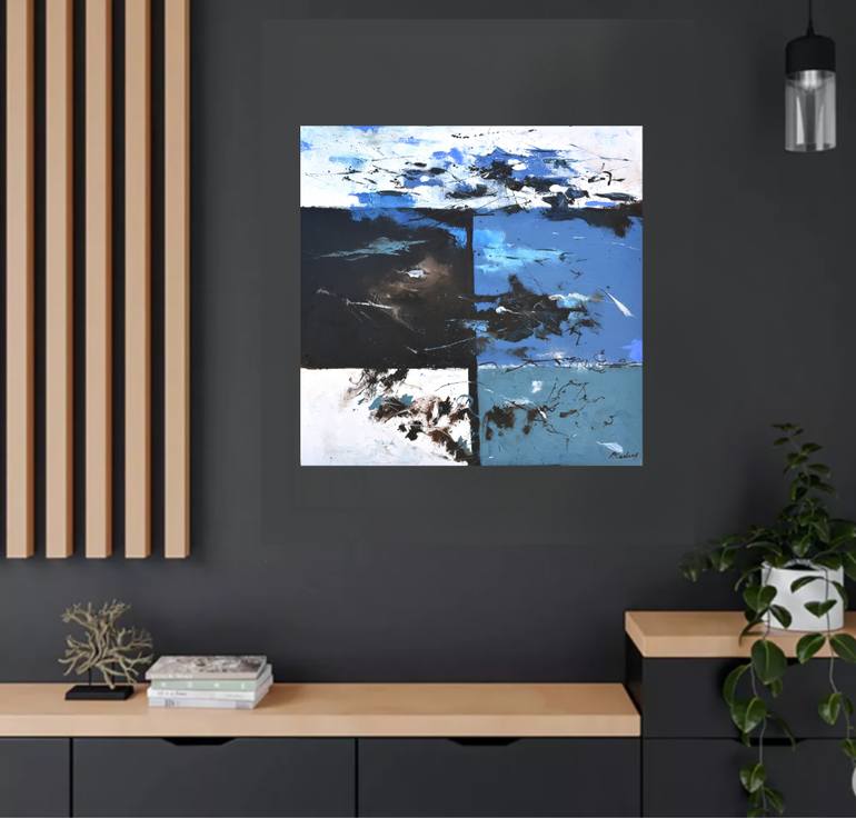 Original Abstract Painting by Pol Ledent