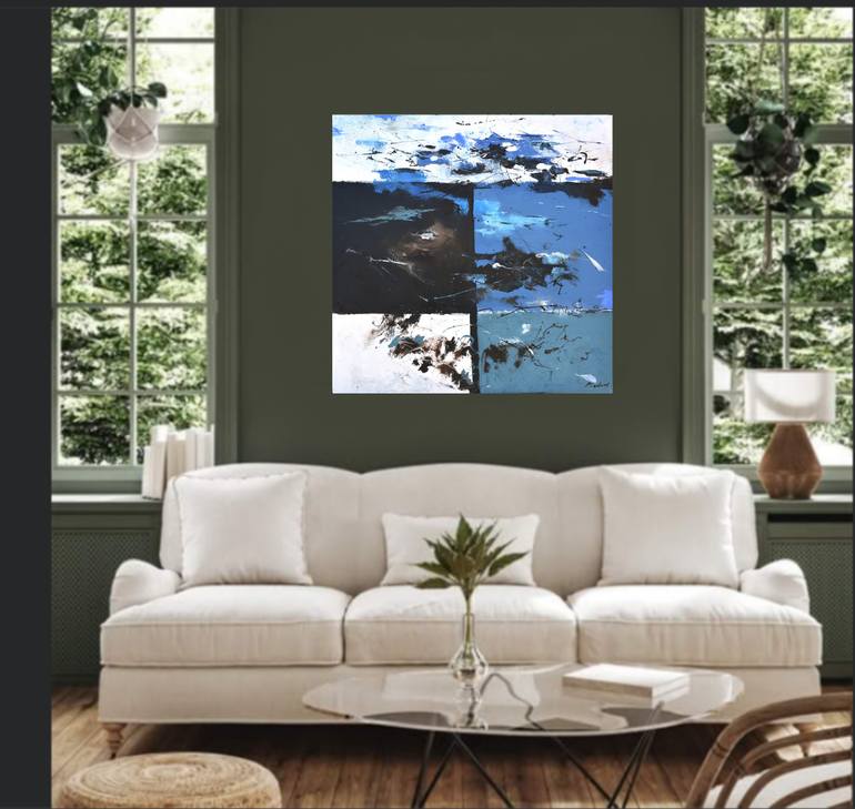 Original Abstract Painting by Pol Ledent