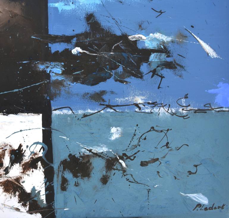 Original Abstract Painting by Pol Ledent