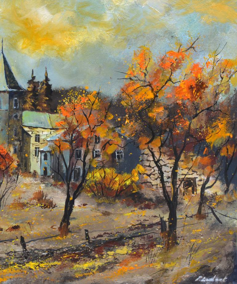 Original Expressionism Landscape Painting by Pol Ledent