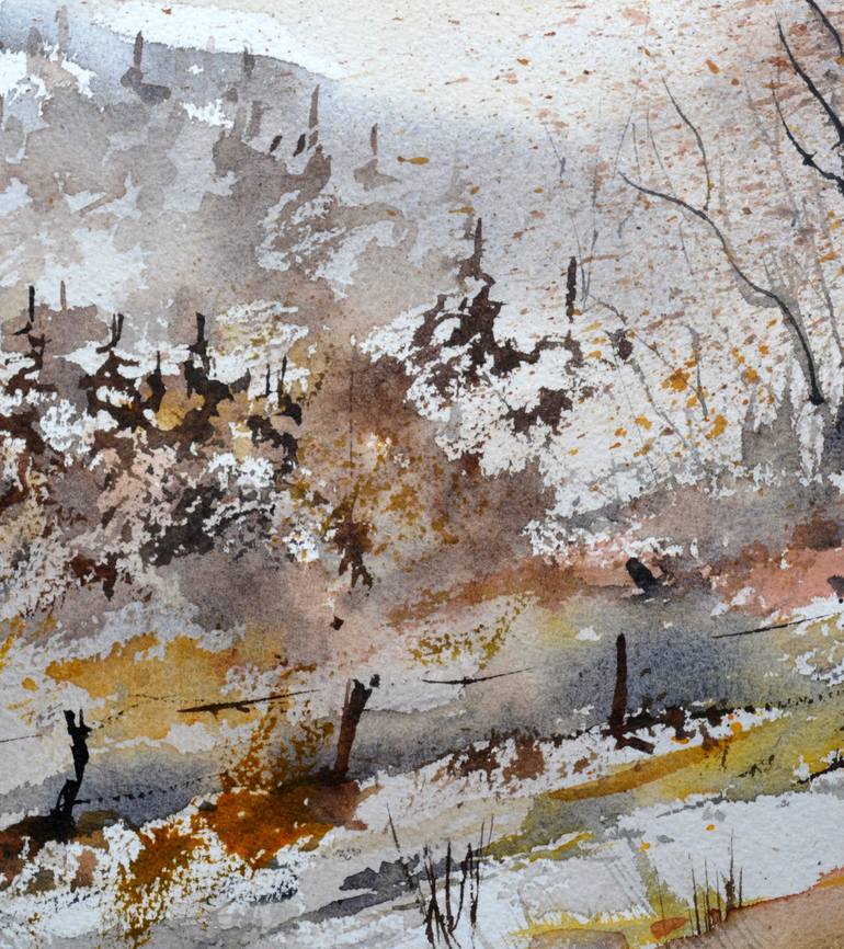 Original Expressionism Landscape Painting by Pol Ledent