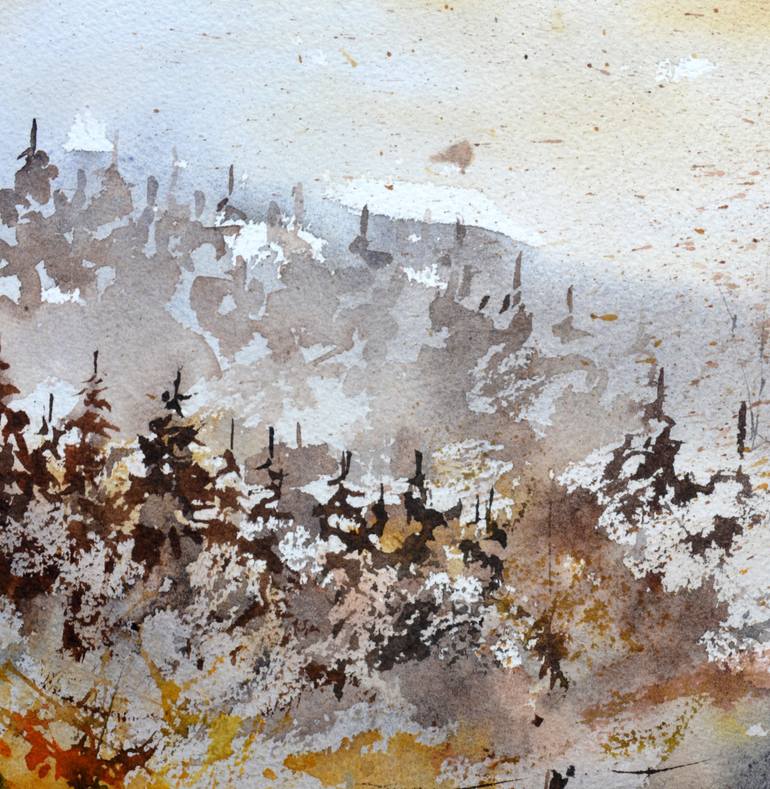 Original Expressionism Landscape Painting by Pol Ledent