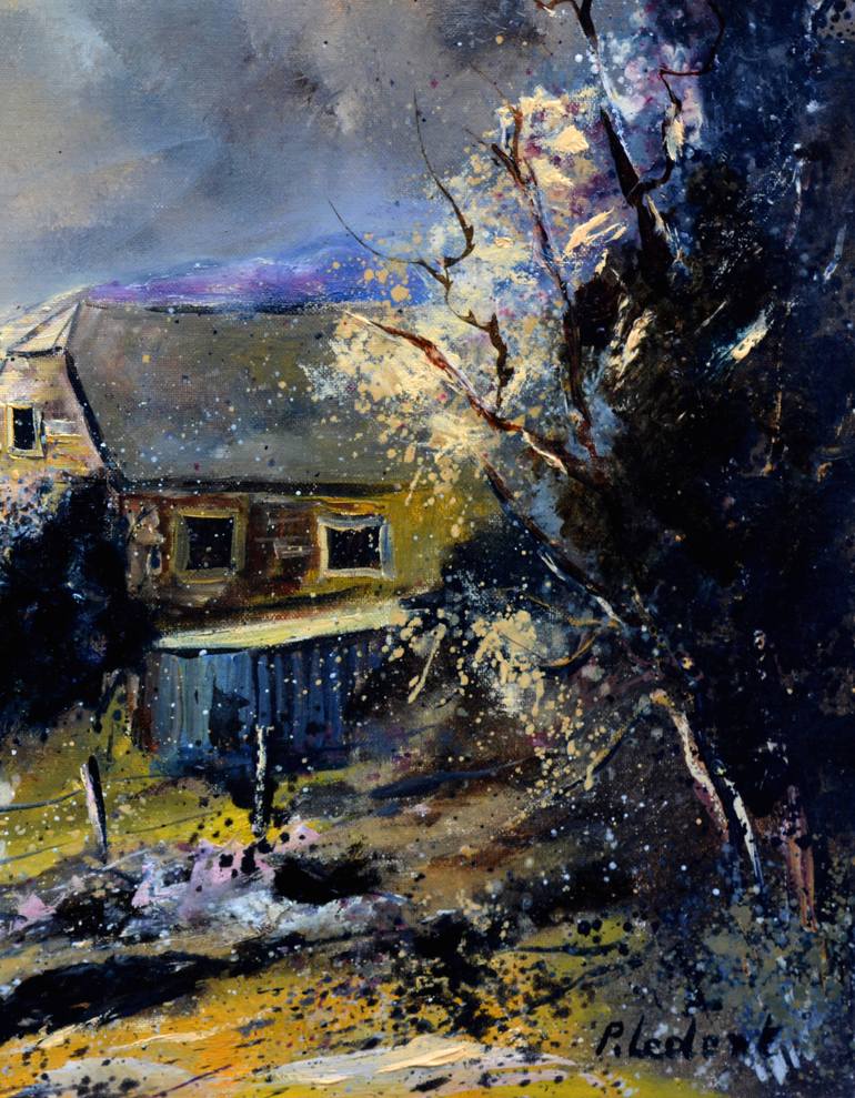 Original Expressionism Landscape Painting by Pol Ledent