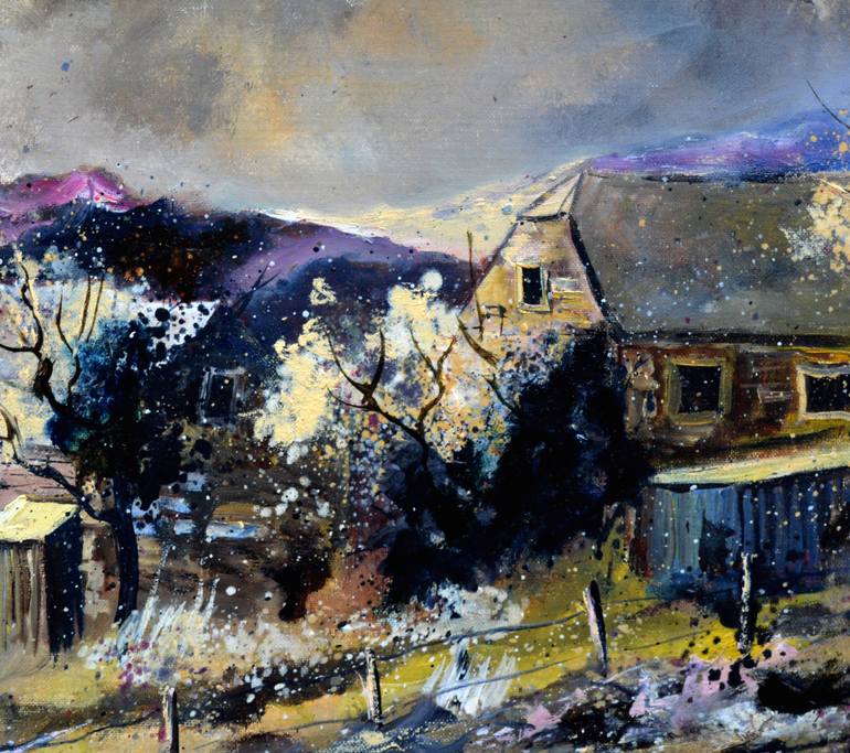 Original Expressionism Landscape Painting by Pol Ledent