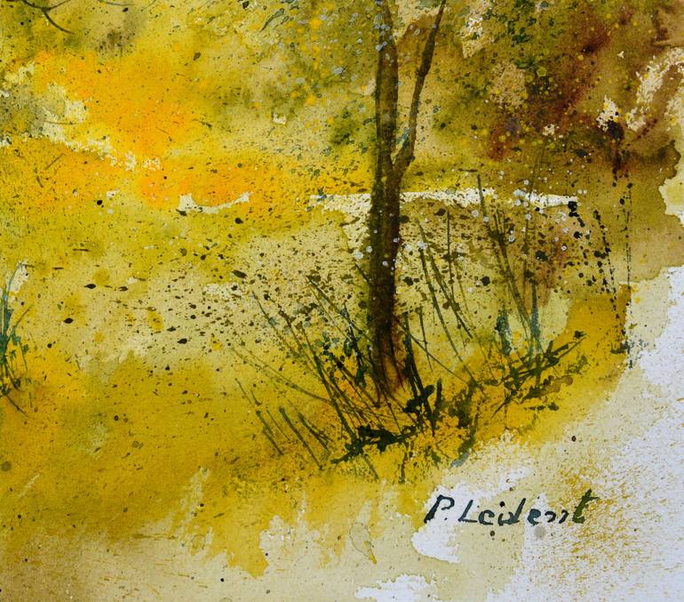 Original Expressionism Landscape Painting by Pol Ledent