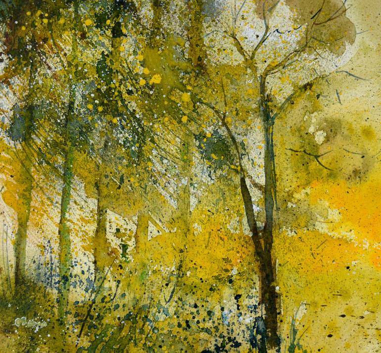 Original Expressionism Landscape Painting by Pol Ledent