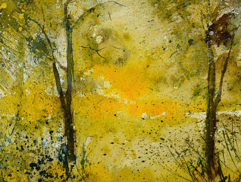Original Expressionism Landscape Painting by Pol Ledent