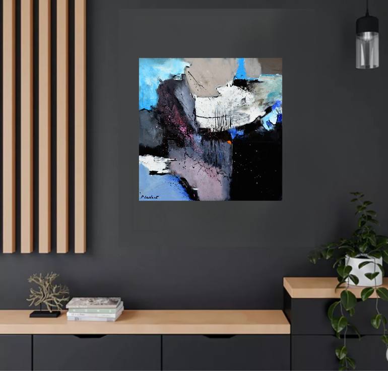 Original Abstract Painting by Pol Ledent