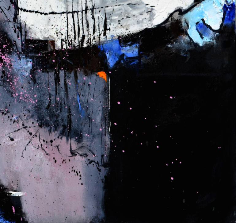 Original Abstract Painting by Pol Ledent