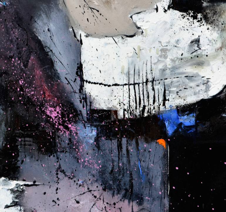 Original Abstract Painting by Pol Ledent