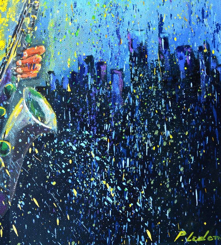 Original Fauvism Music Painting by Pol Ledent
