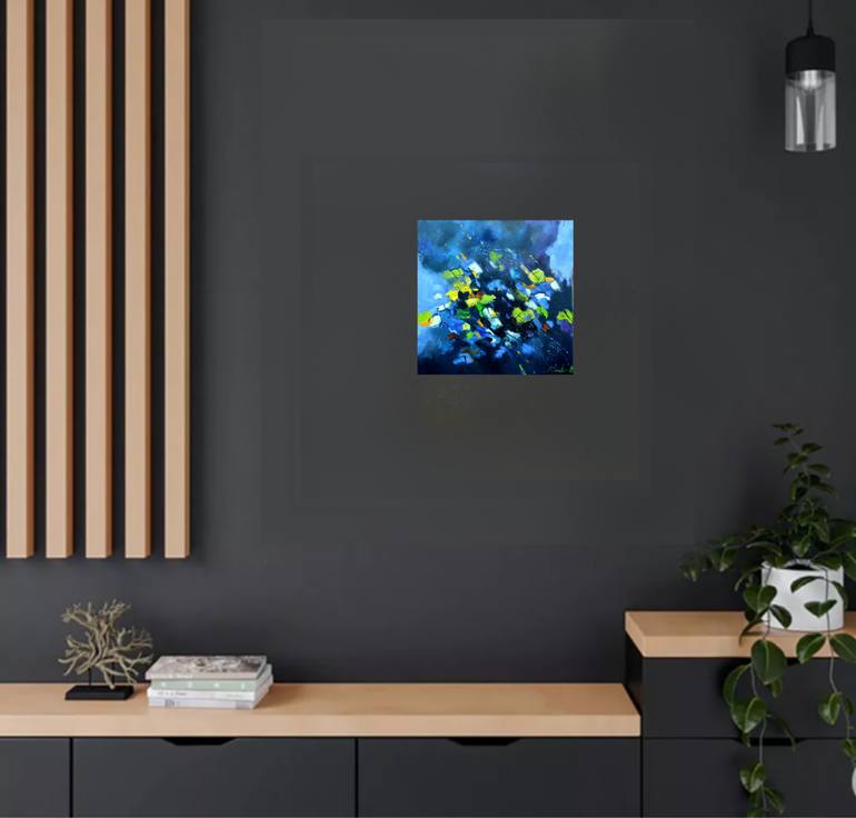Original Abstract Painting by Pol Ledent