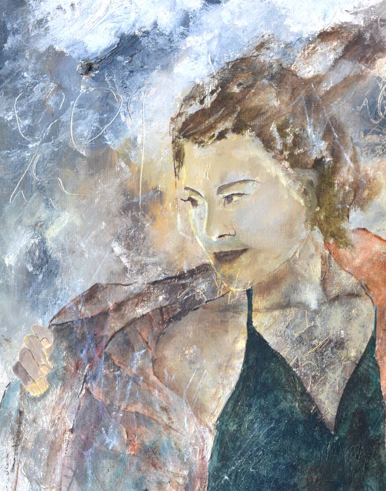 Original Impressionism Women Painting by Pol Ledent