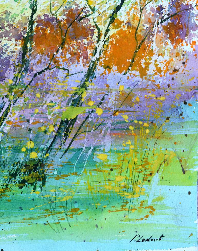 Original Expressionism Landscape Painting by Pol Ledent