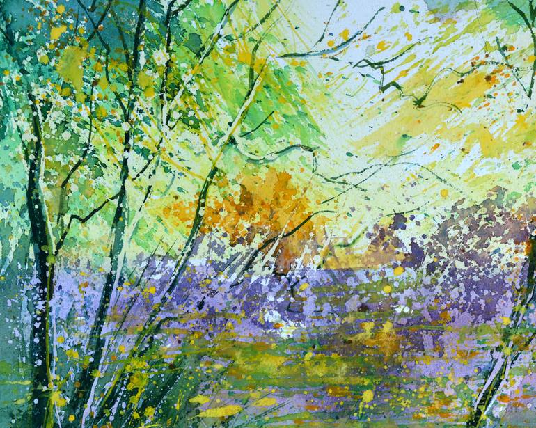 Original Expressionism Landscape Painting by Pol Ledent