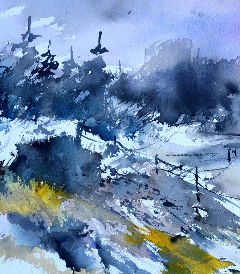Original Expressionism Landscape Painting by Pol Ledent