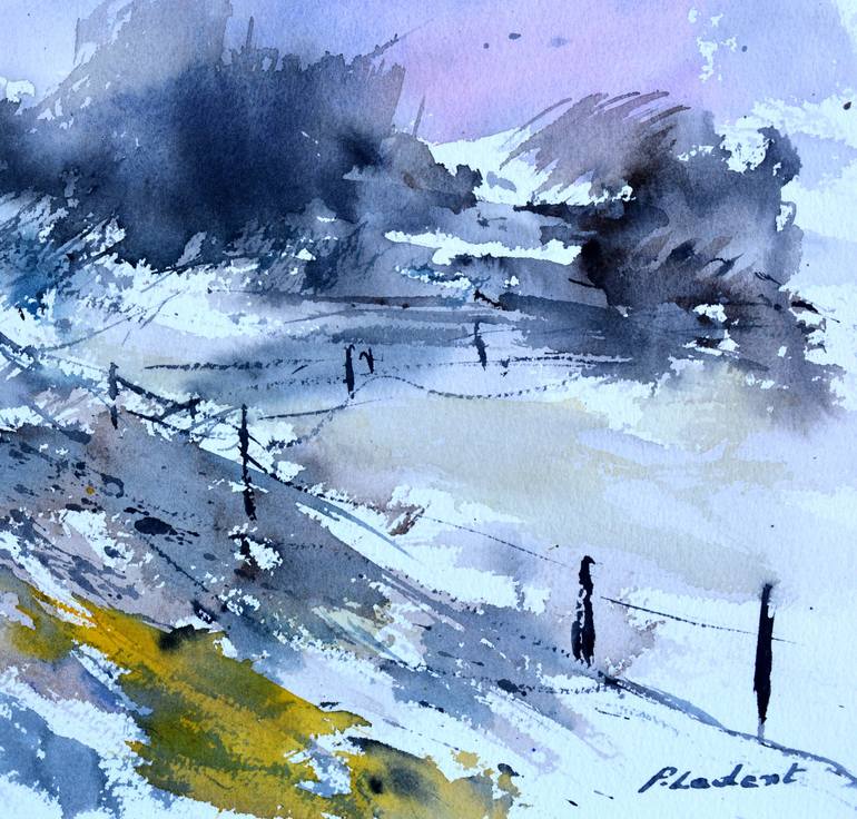 Original Expressionism Landscape Painting by Pol Ledent