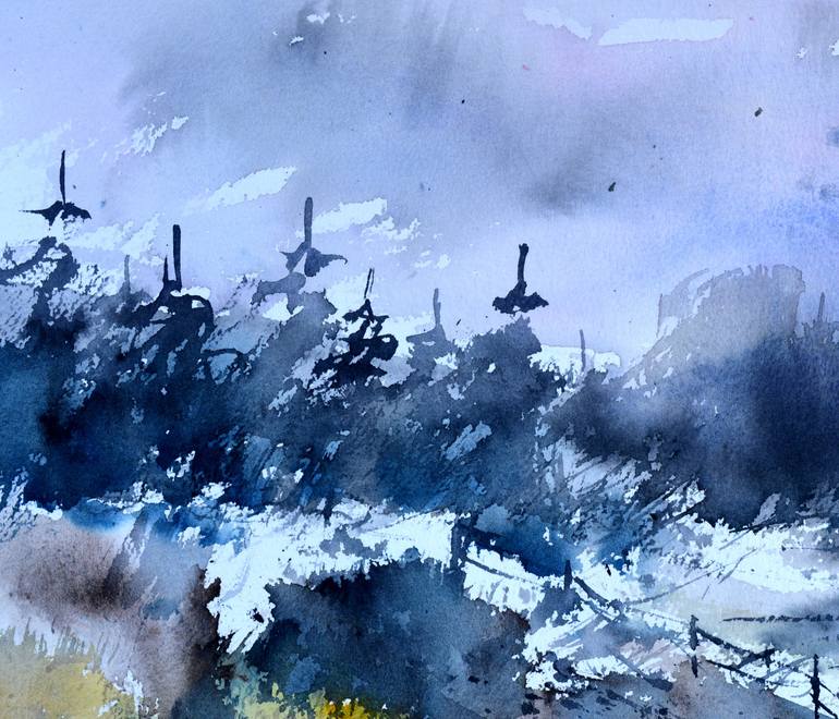 Original Expressionism Landscape Painting by Pol Ledent