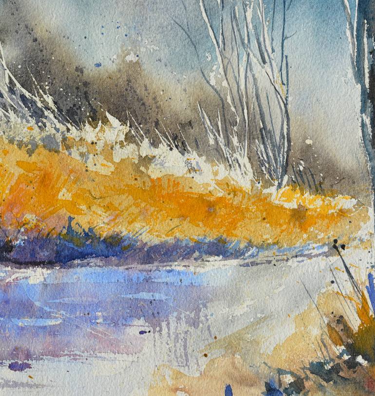 Original Expressionism Landscape Painting by Pol Ledent