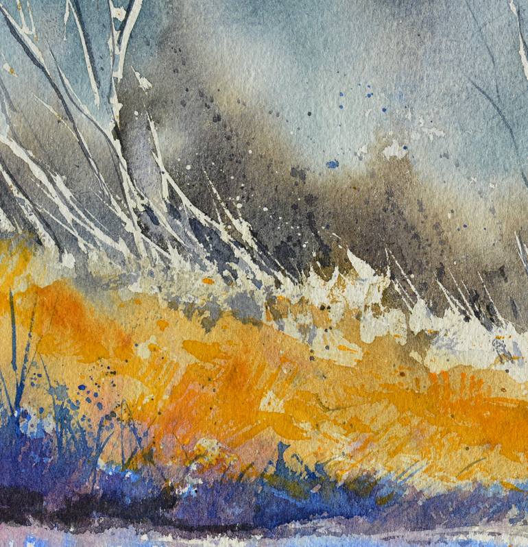 Original Expressionism Landscape Painting by Pol Ledent