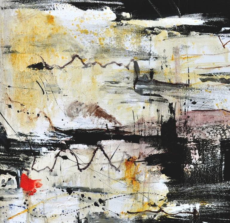 Original Abstract Expressionism Abstract Painting by Pol Ledent