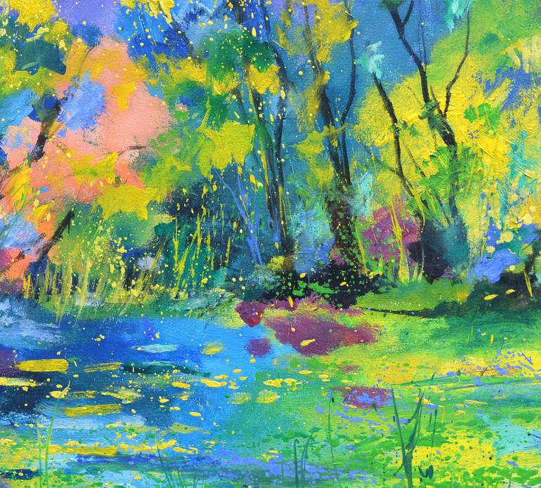 Original Impressionism Landscape Painting by Pol Ledent