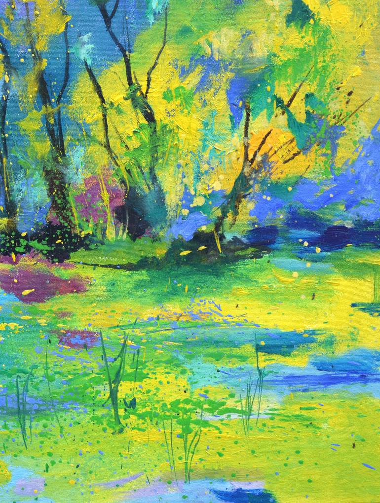 Original Impressionism Landscape Painting by Pol Ledent