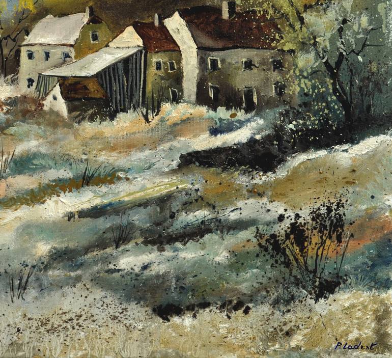 Original Expressionism Landscape Painting by Pol Ledent