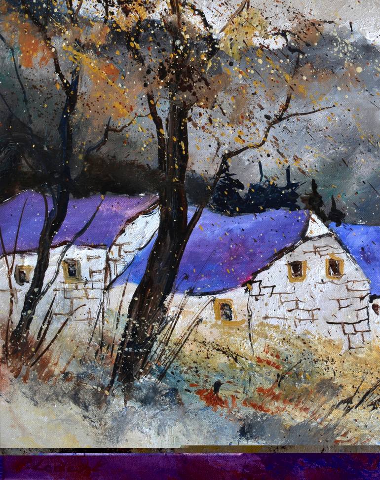 Original Impressionism Landscape Painting by Pol Ledent
