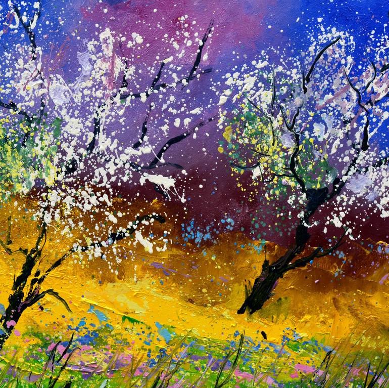 Original Impressionism Landscape Painting by Pol Ledent