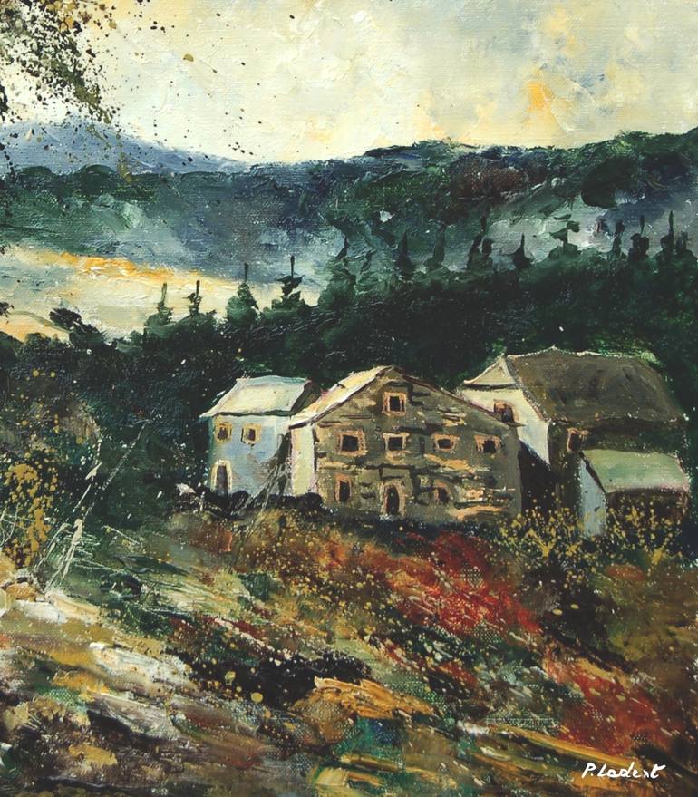 Original Impressionism Landscape Painting by Pol Ledent