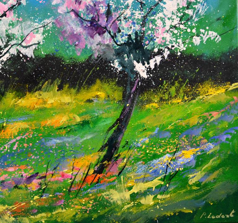 Original Impressionism Landscape Painting by Pol Ledent