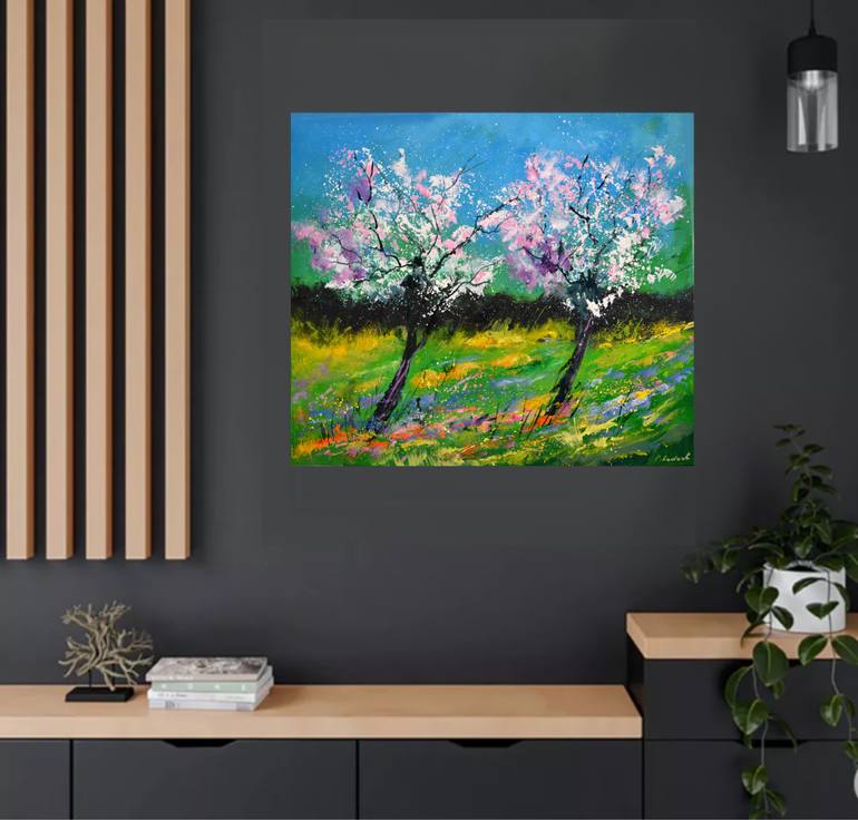 Original Impressionism Landscape Painting by Pol Ledent
