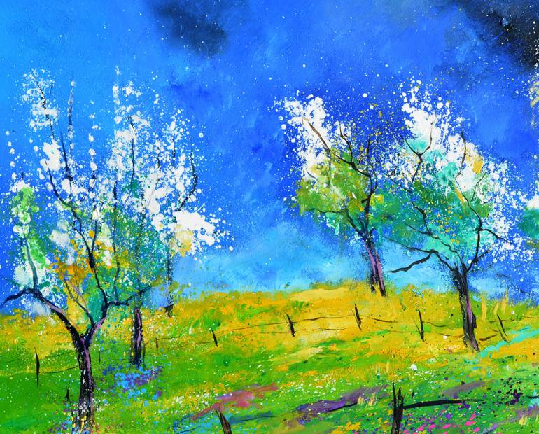 Original Impressionism Landscape Painting by Pol Ledent