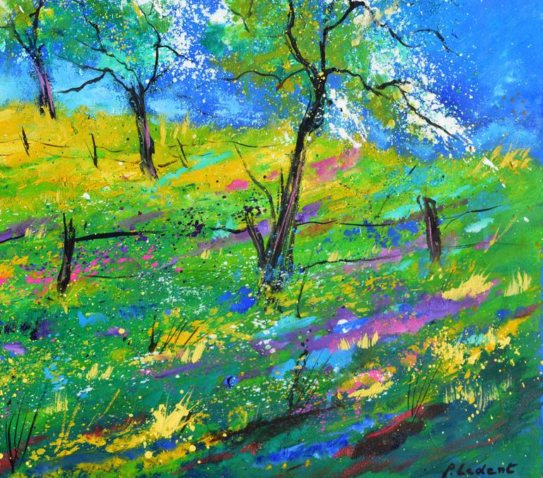 Original Impressionism Landscape Painting by Pol Ledent