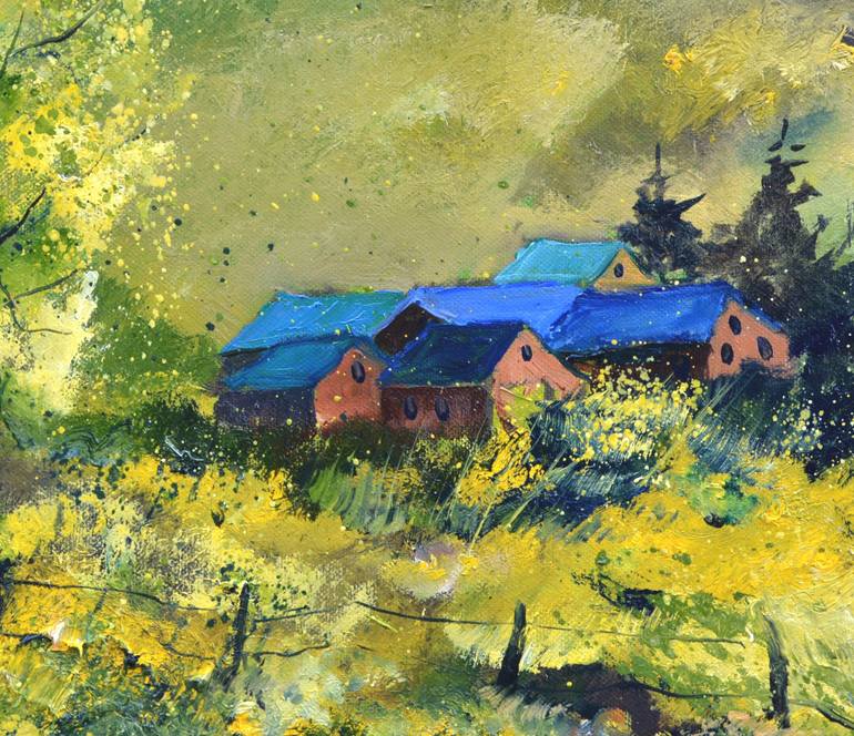 Original Impressionism Landscape Painting by Pol Ledent