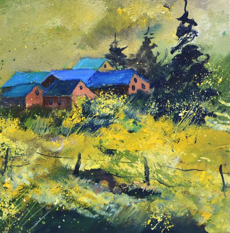 Original Impressionism Landscape Painting by Pol Ledent