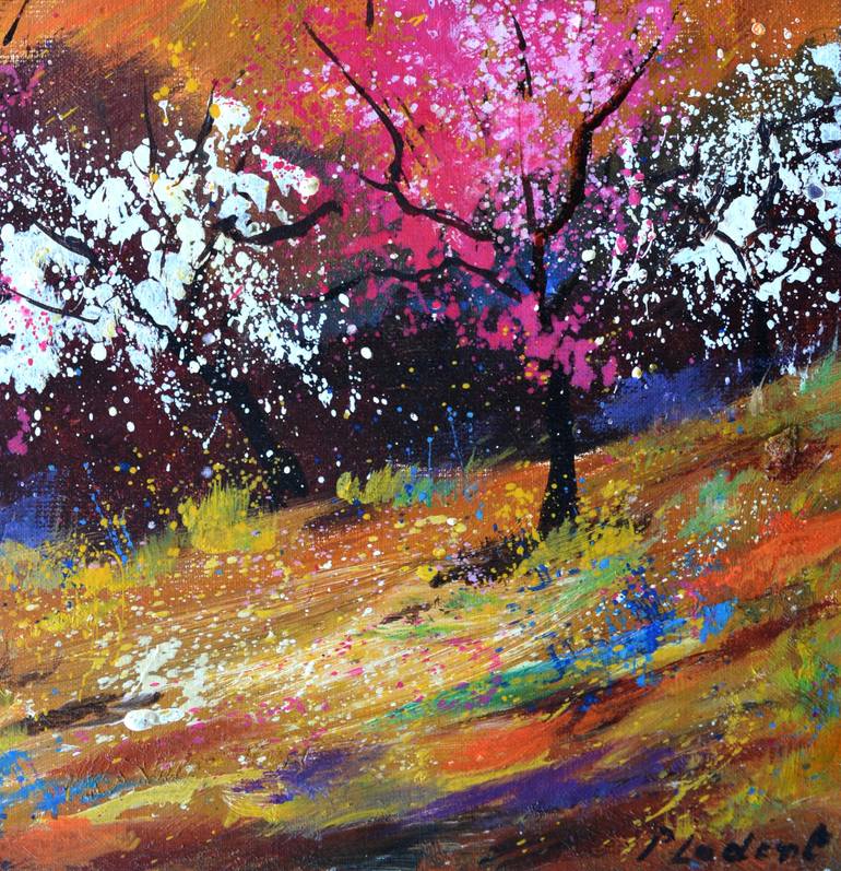 Original Impressionism Landscape Painting by Pol Ledent