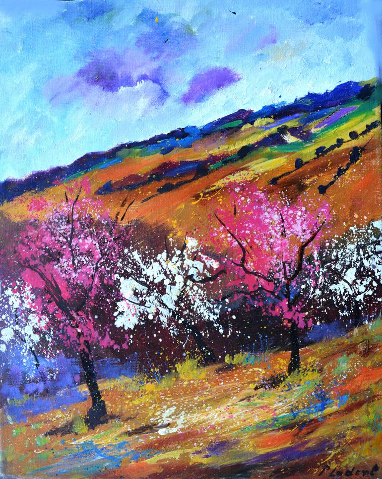 Original Impressionism Landscape Painting by Pol Ledent