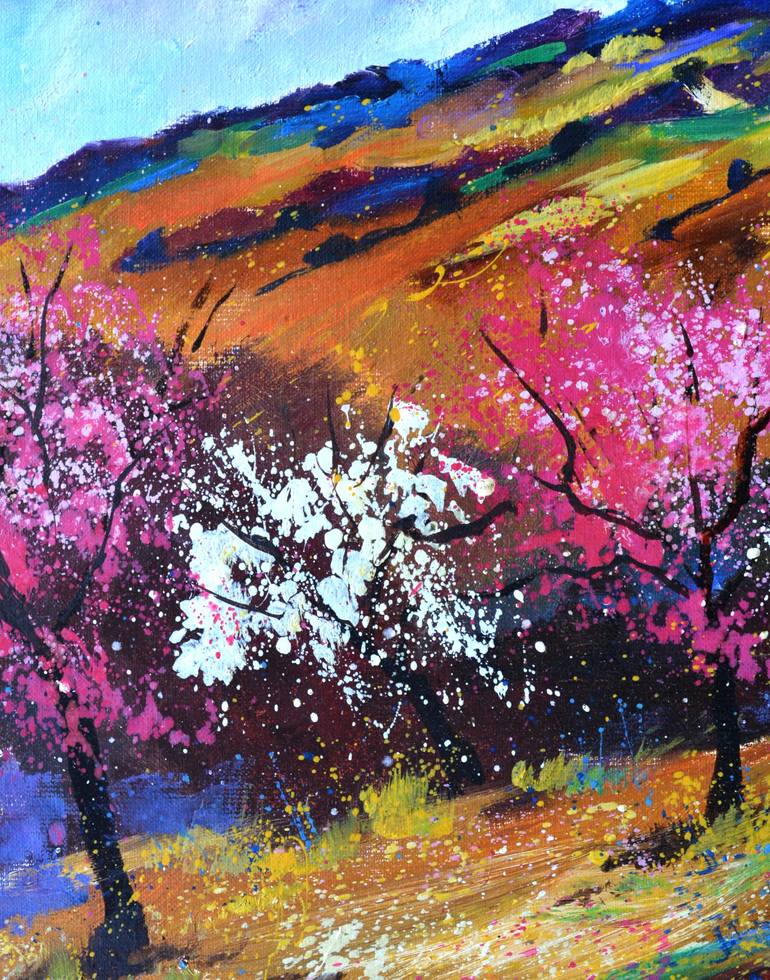 Original Impressionism Landscape Painting by Pol Ledent