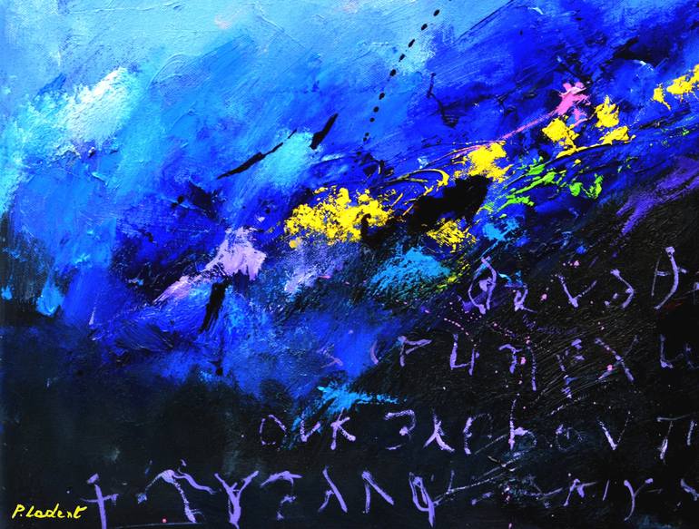 Original Abstract Painting by Pol Ledent
